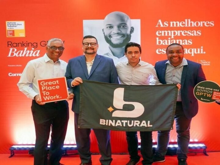 Binatural conquista reconhecimento inédito e está no top 5 melhores empresas para trabalhar na Bahia