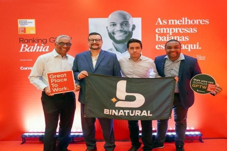 Binatural conquista reconhecimento inédito e está no top 5 melhores empresas para trabalhar na Bahia