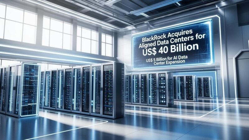 BlackRock compra Aligned Data Centers, dona da Odata, com US$ 5 bi para IA