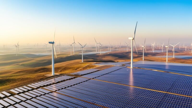 China detém metade da capacidade global de energia eólica e solar instalada