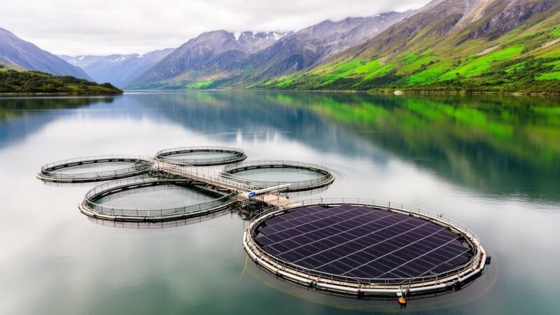 Energia solar flutuante reduz consumo de diesel em fazenda de salmão no Chile Energia solar flutuante reduz consumo de diesel em fazenda de salmão no Chile