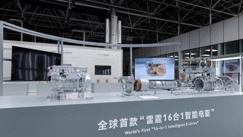 Geely Auto Group revela sistema elétrico inteligente 16 em 1 e conquista dois recordes no Guinness