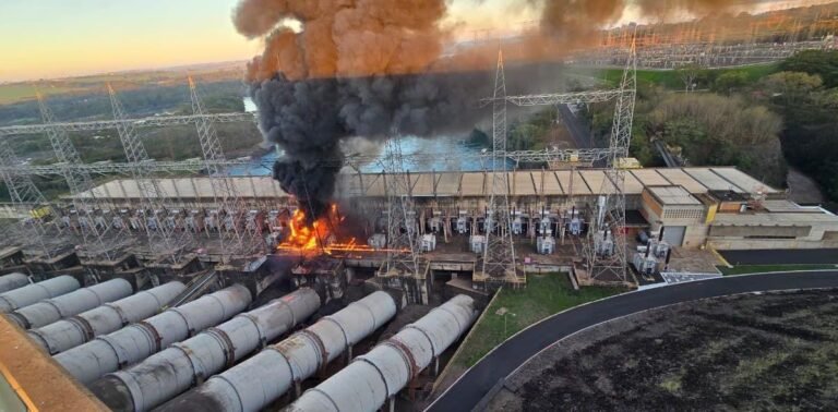 Incêndio em usina Hidrelétrica Marimbondo da Axia causa explosão de transformadores sem feridos