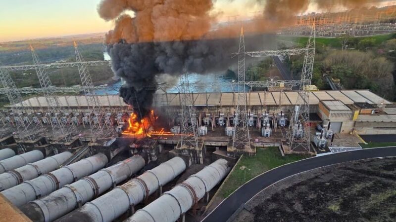 Incêndio em usina Hidrelétrica Marimbondo da Axia causa explosão de transformadores sem feridos