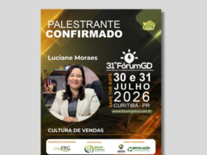 Luciane Moraes aborda aceleração de vendas solares no 31º FórumGD de Curitiba