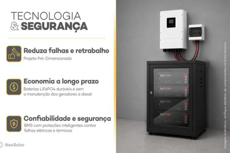 Nova solução da NeoSolar garante energia contínua e proteção contra apagões