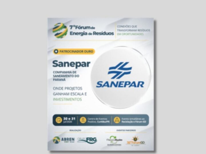 Sanepar assume papel de destaque como Patrocinadora Ouro do 7º Fórum de Energia de Resíduos em Curitiba