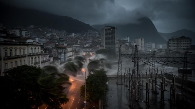 Ventania no Rio causa apagão em bairros e afeta 1.500 MW