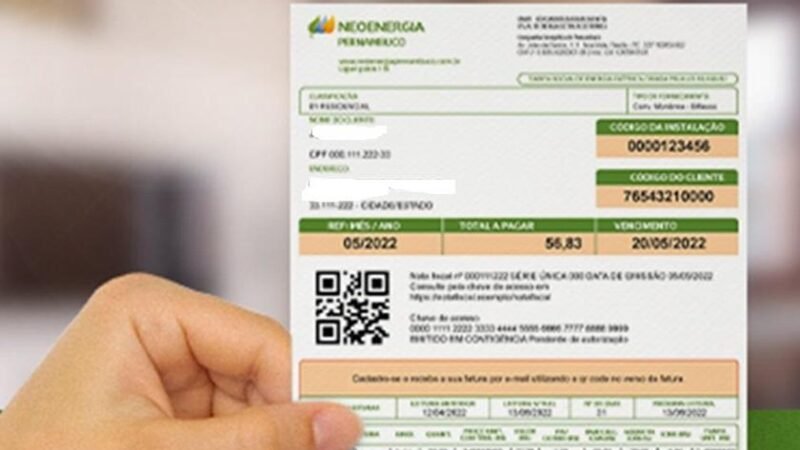 Brasília: Conta de luz da Neoenergia muda identificação em setembro