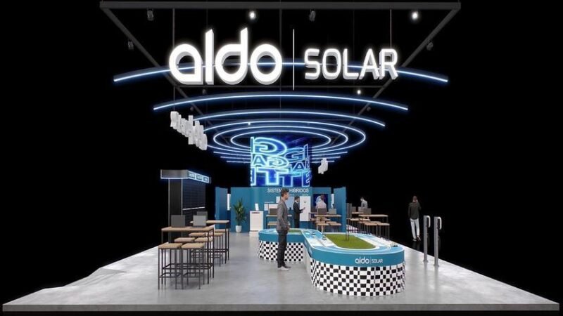 Aldo Solar tem estande futurista na Intersolar South America