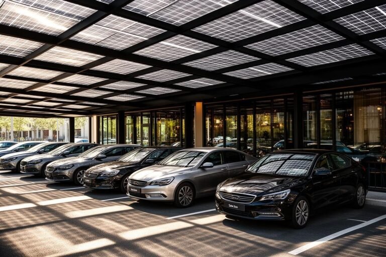 Carport Solar em Estacionamento de Restaurante Gerou Eletricidade para Cobrir Consumo