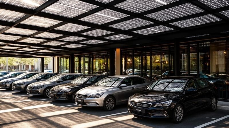 Carport Solar em Estacionamento de Restaurante Gerou Eletricidade para Cobrir Consumo