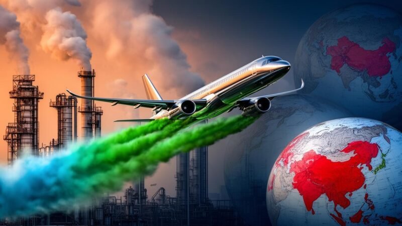 China expande produção de combustível de aviação sustentável e ameaça reservas globais ou China aposta fortemente em combustível de avião verde e ameaça escassez global