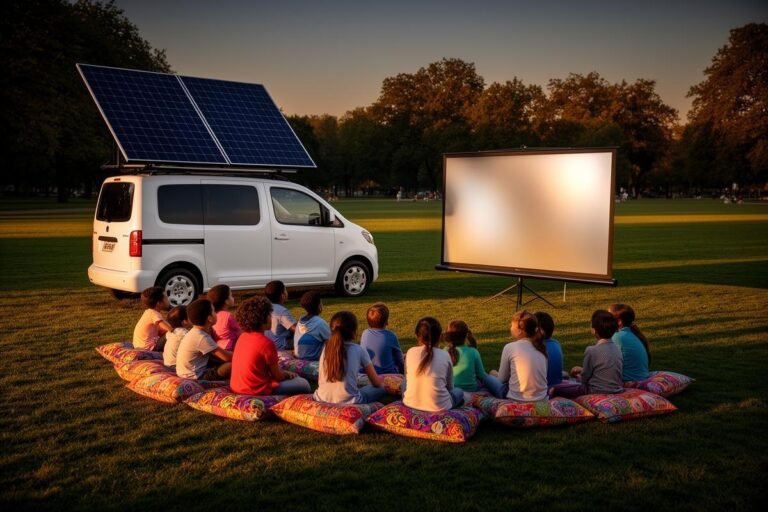 CineSolarzinho leva cinema solar gratuito às crianças em praças públicas