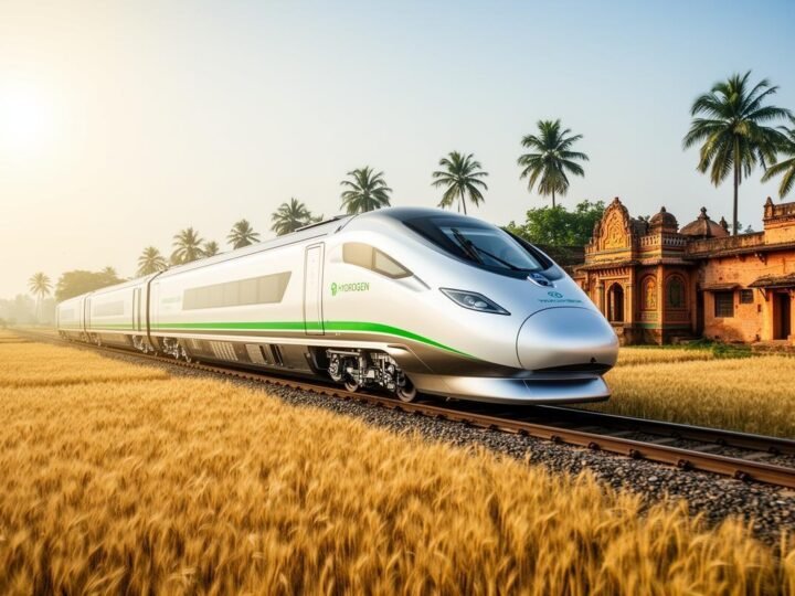 Índia revoluciona transporte com primeiro trem a hidrogênio