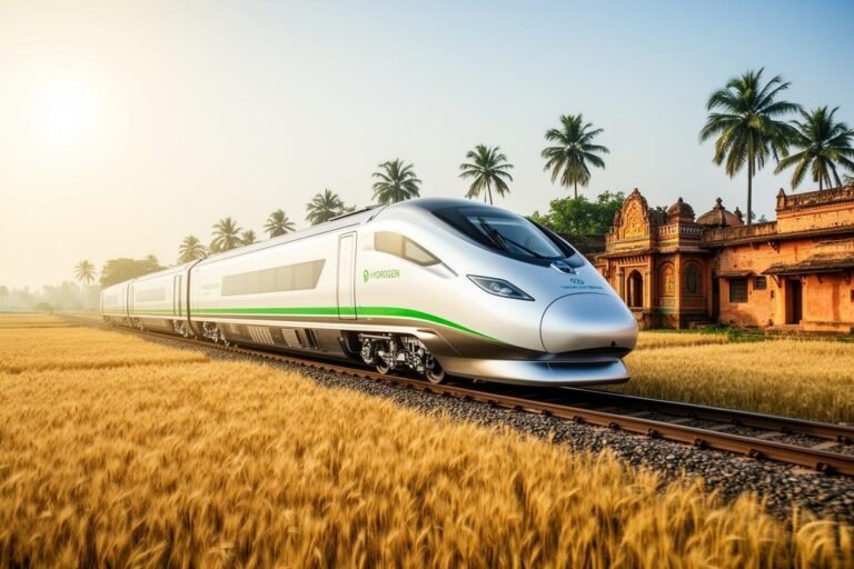 Índia revoluciona transporte com primeiro trem a hidrogênio