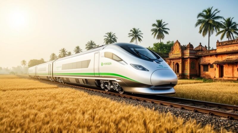 Índia revoluciona transporte com primeiro trem a hidrogênio