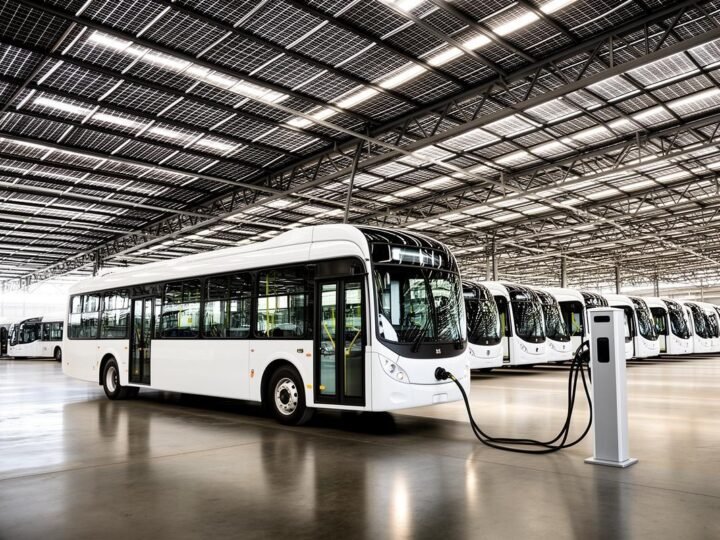 Lei em São Paulo impulsiona energia solar para recarga de frota de ônibus elétricos