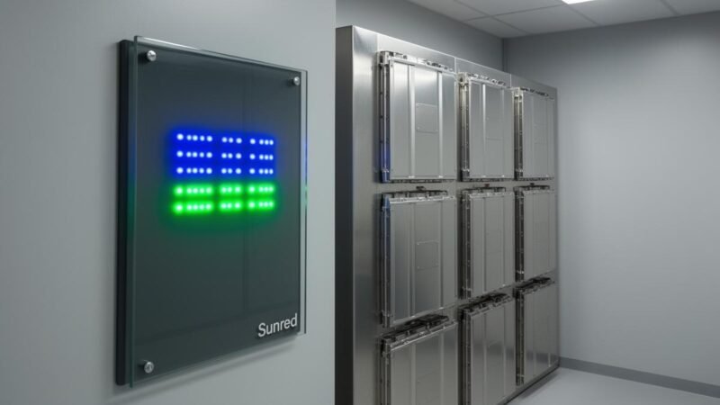 Sunred lança BESS de 241 kWh para reduzir custos, gerir demanda e operar em microrede